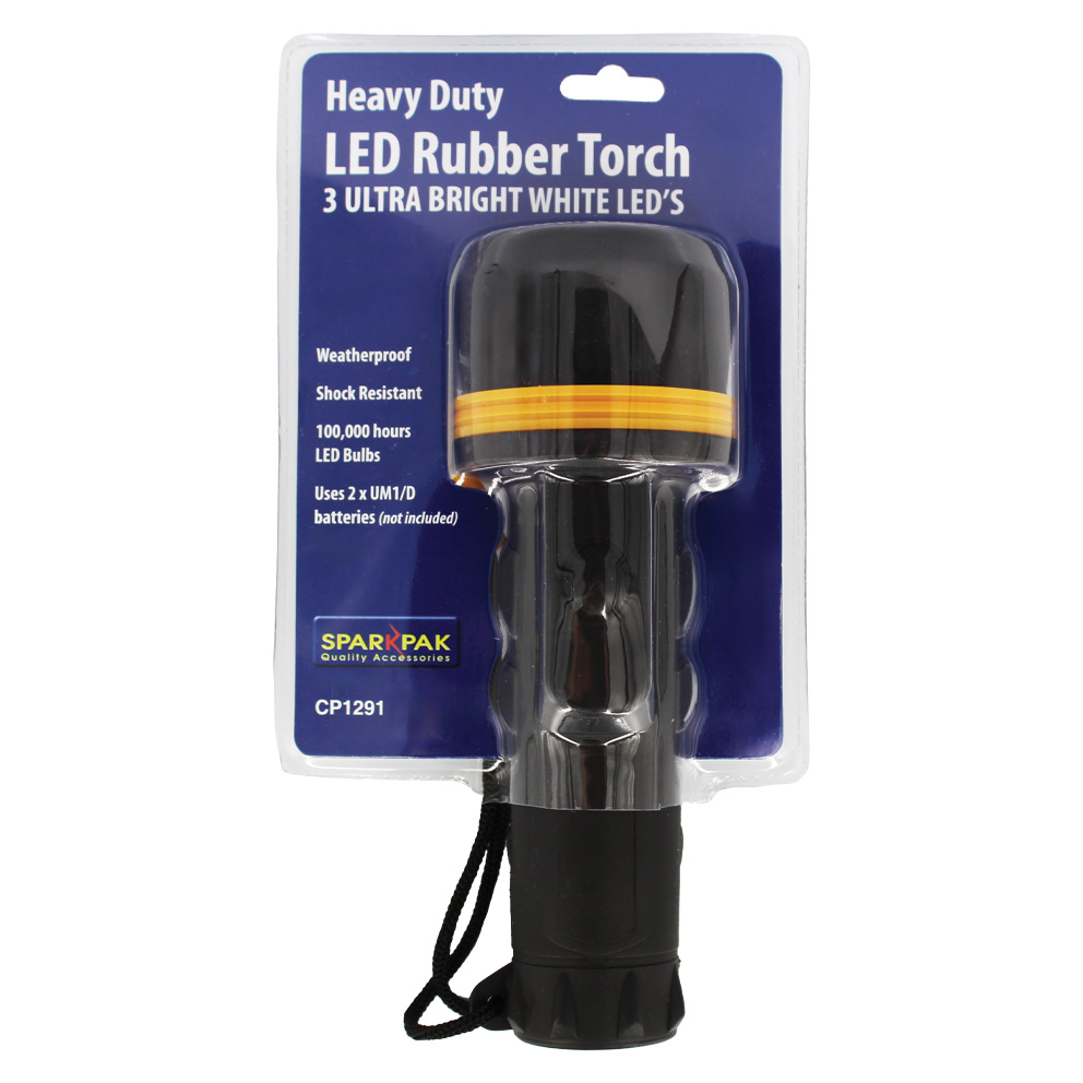 LED Rubber Torch 2 x D